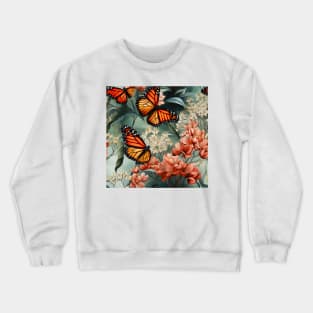 Monarch Butterflies Watercolor 19 Crewneck Sweatshirt